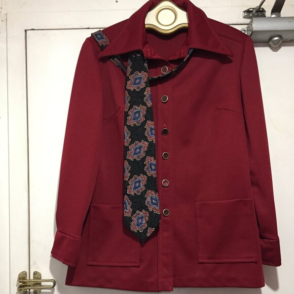 VINTAGE MR. K LIGHTWEIGHT POYLESTER PANTSUITS SIZE M - Picture 4 of 12